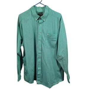 Ariat Men's Green Geometric Print Button Front Shirt Size 2XL 62126-1376